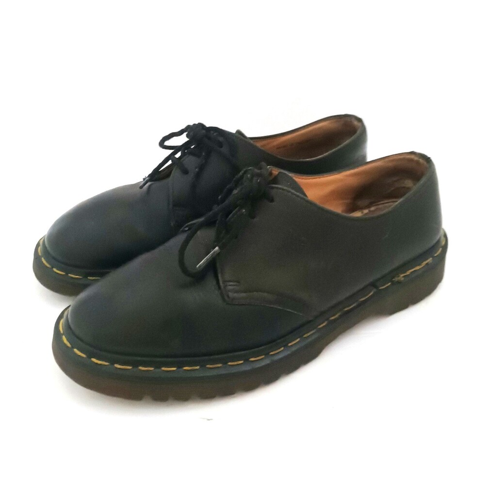 VTG Dr Martens Made England 1461 Blk Leather Oxford UK/7 US Women Sz 9 Men Sz 8